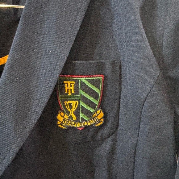 Tommy Hilfiger Navy Blazer with Crest - Picture 2 of 6